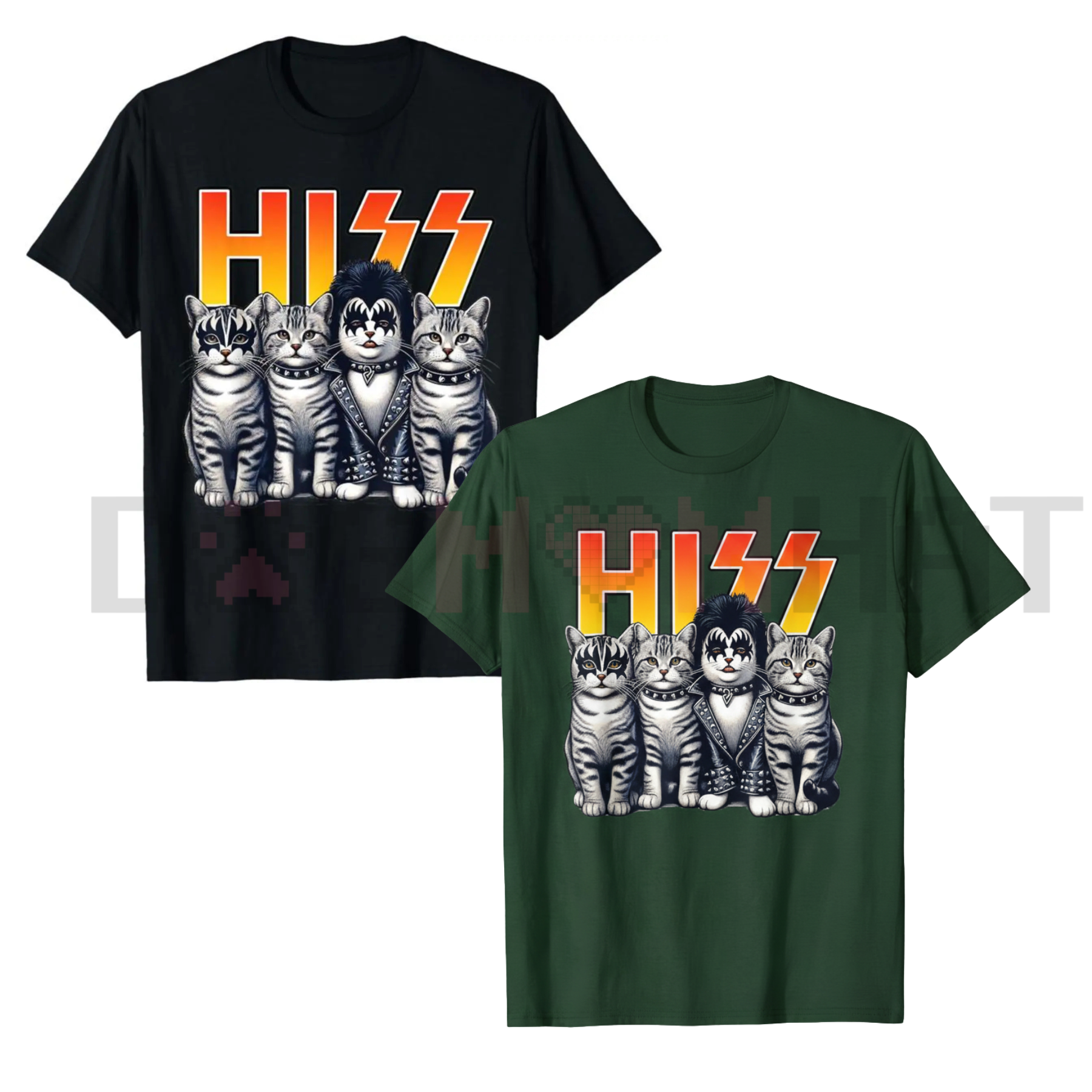 Cute "Hiss Cats Rock" Kittens T-Shirt