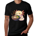 Cute Axolotl Eats Ramen Noodles Axolotls Ramen  Breathable T-Shirt